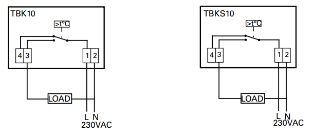 Биметаллические термостаты TBK (2)